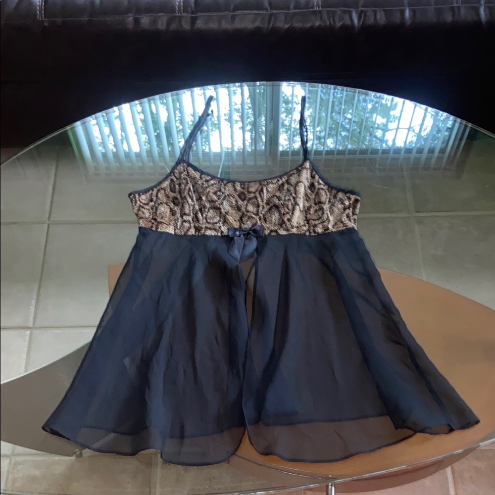 Vtg Cali. Dynasty baby doll slip/top